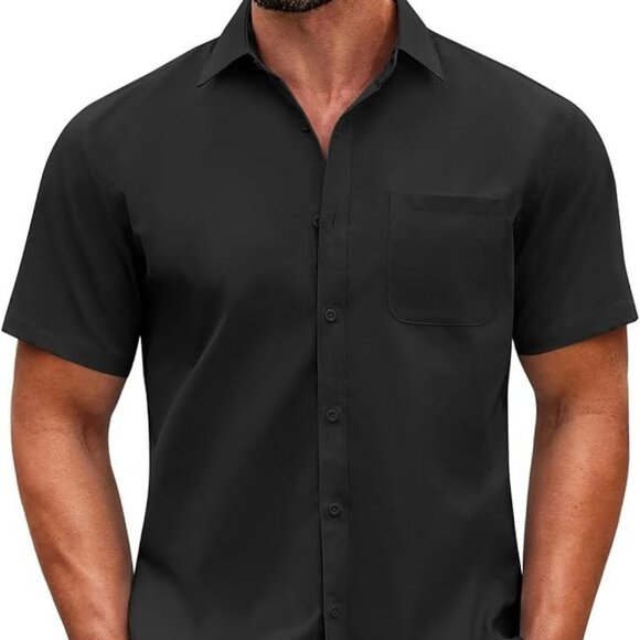 ⭐️ Host Pick⭐️  Classic Men's Coofandy Blue Button Down Shirt - Picture 1 of 6